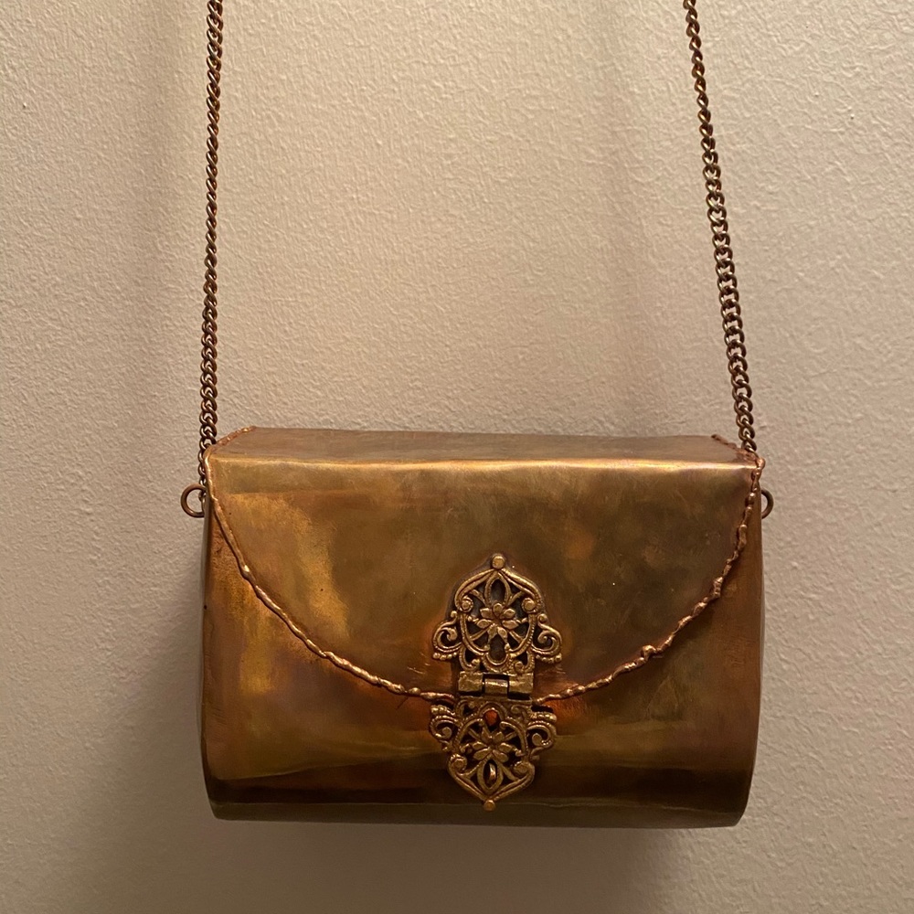 Vintage brass bag